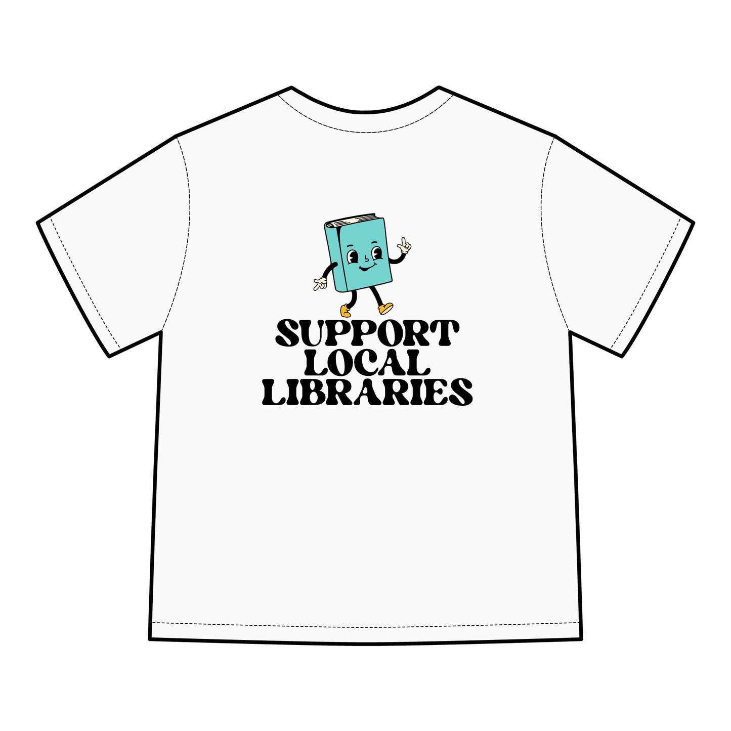 "Support Local Libraries" - Garment Dyed T-Shirt