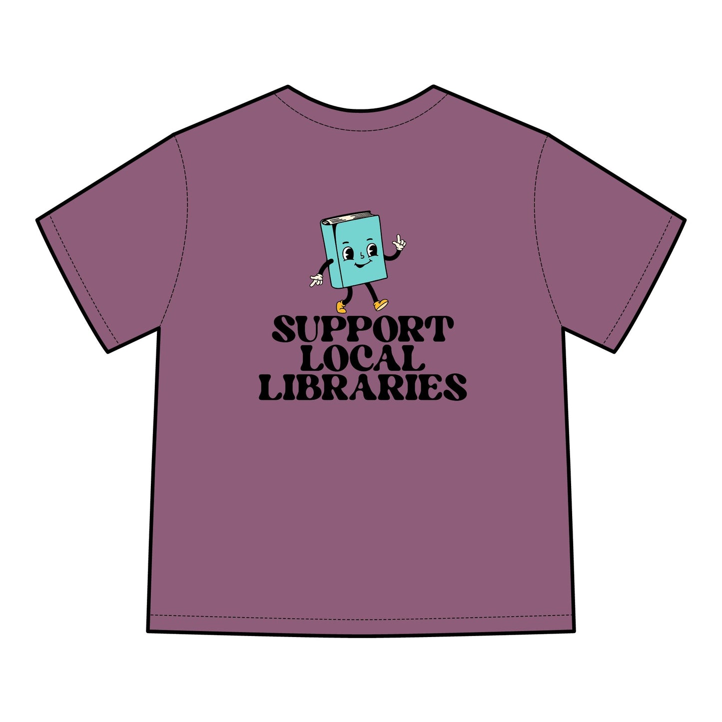 "Support Local Libraries" - Garment Dyed T-Shirt
